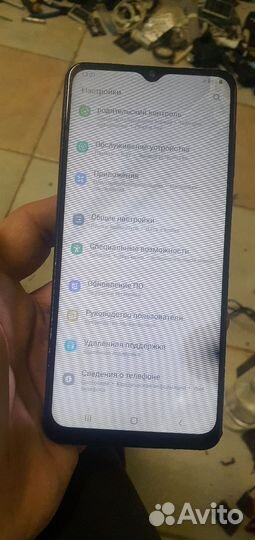 Экран Самсунг А12 в рамке