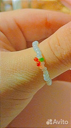 Кольцо из бисера