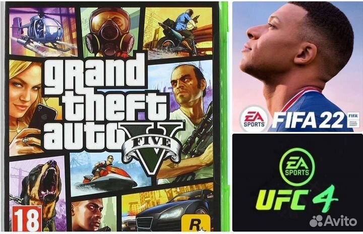 Xbox ONE 500гб+20игр (GTA5, UFC4, FIFA23)