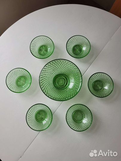 Салатник и креманки, винтаж