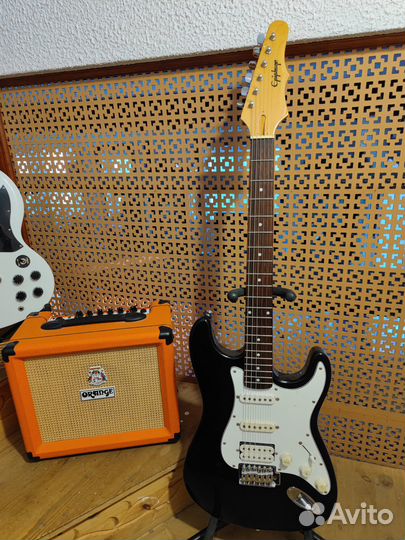 Epiphone Stratocaster Электрогитара. Гитара Комбик
