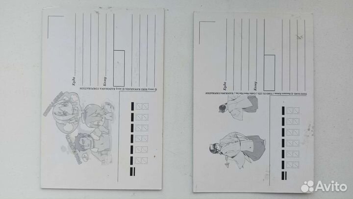 Коллекционные почтовые открытки в аниме-дизайне