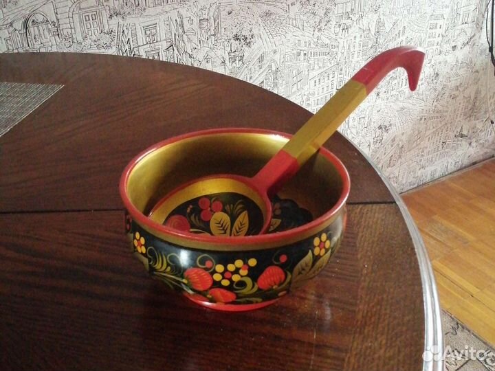 Посуда деревянная хохлома