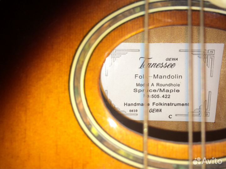 Мандолина gewa Tennessee из Италии