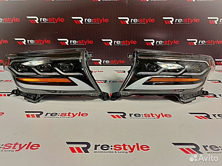 Фары Toyota Land Cruiser 200 08-15г Стиль Lexus