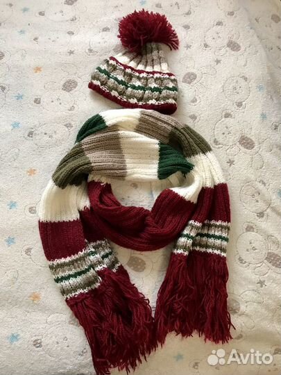 Шапка и шафр. Комплект на зиму