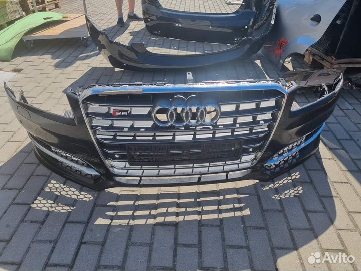 Передний бампер Audi A8 D4 S-line рестайлинг