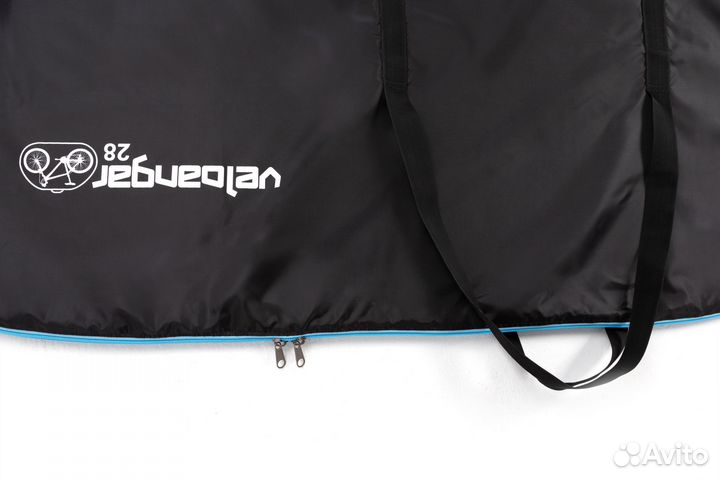 Чехол для велосипеда 190*105 см (черный с голубым)