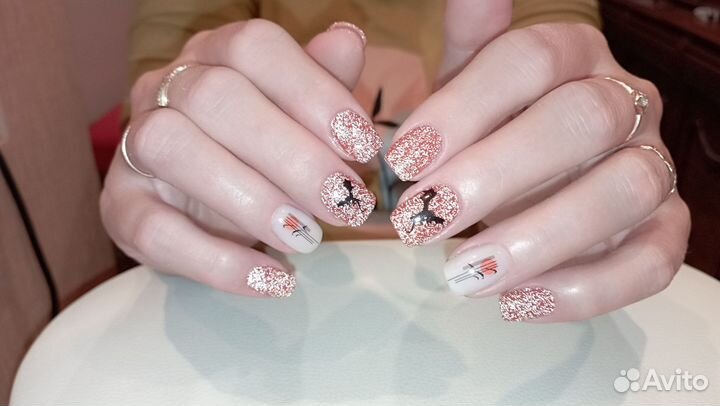 Маникюр, наращивание ногтей, брови, ресницы