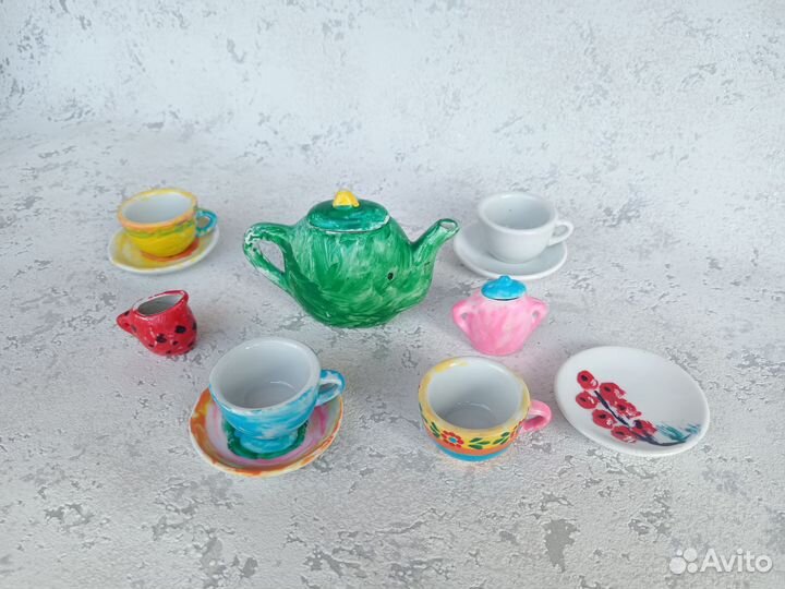 Чайный сервиз детский, набор детской посуды