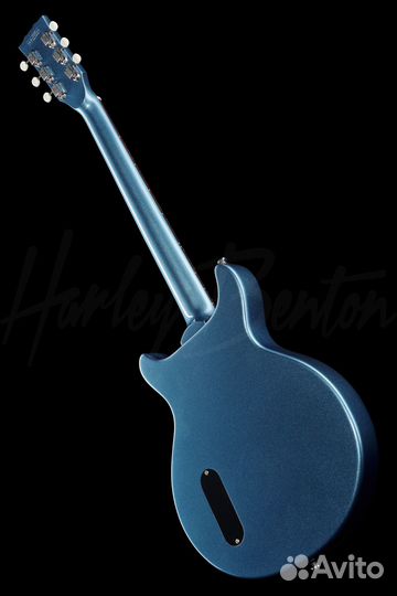 Harley Benton DC-Junior Pelham Blue с усилителем