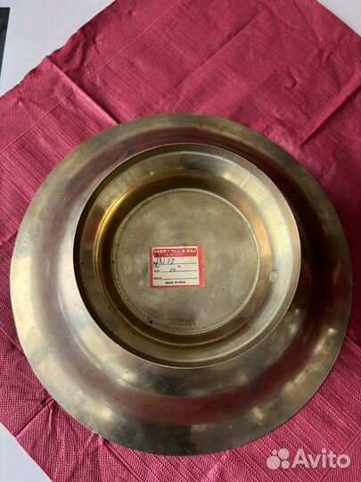 Тарелка латунь