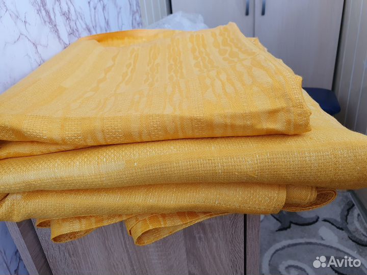 Портьерная ткань из льна и вискозы, новая