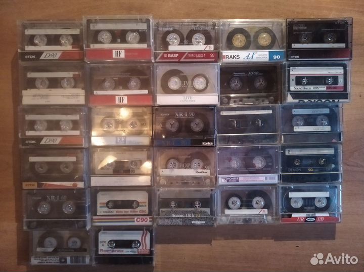 Аудиокассеты - 98штук