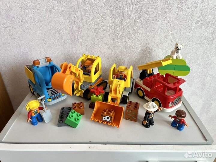 Лего Дупло техника. 3 набора 10812, 10811, 10901