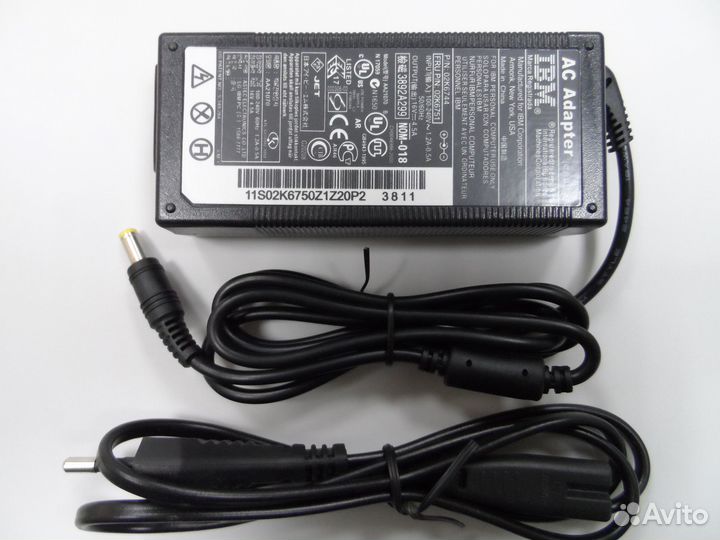 Блок питания для ноутбука Lenovo/IBM 16V 4.5A 90W