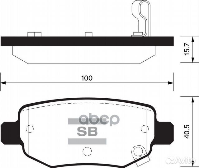 Колодки задние sangsin brake SP2126R SP2126R