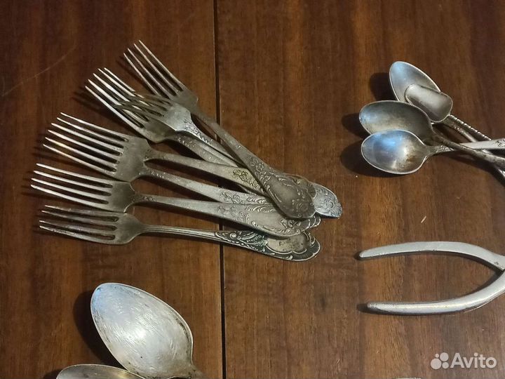 Стол приборы мельхиор