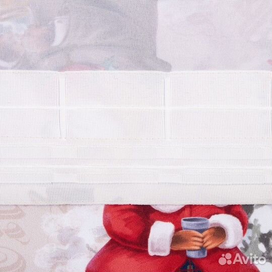 Комплект штор д/кухни с подхватами 'Winter holiday