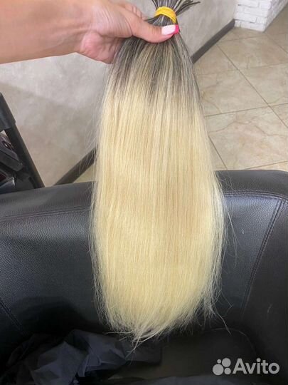 Волосы для наращивания 65 см омбре