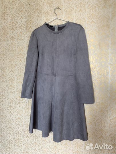 Платье серое