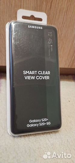 Чехол-книжка новый samsung s20 plus clear view cov