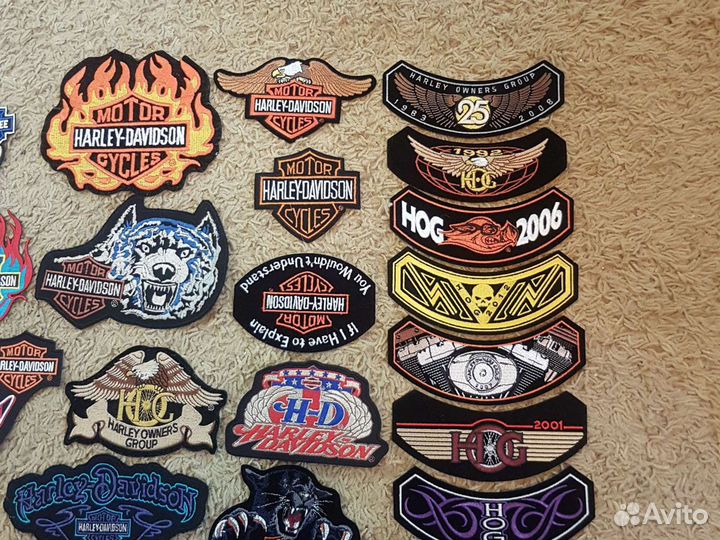 Продам коллекцию нашивок Harley Davidson