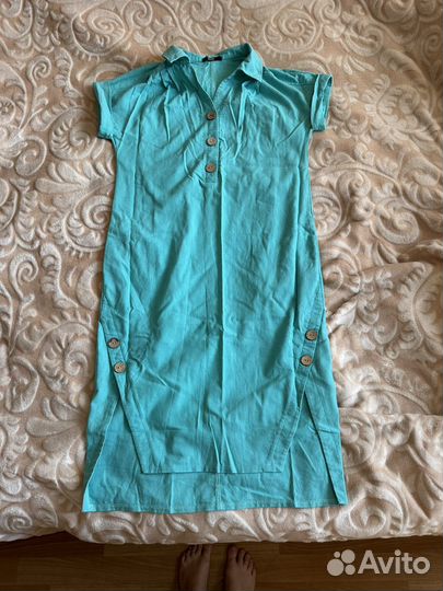 Платье льняное