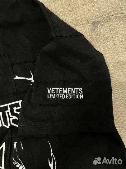 Футболка Vetements Hardcore оригинал