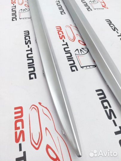 Вставки порогов мат хром E63 рест AMG E-class W212