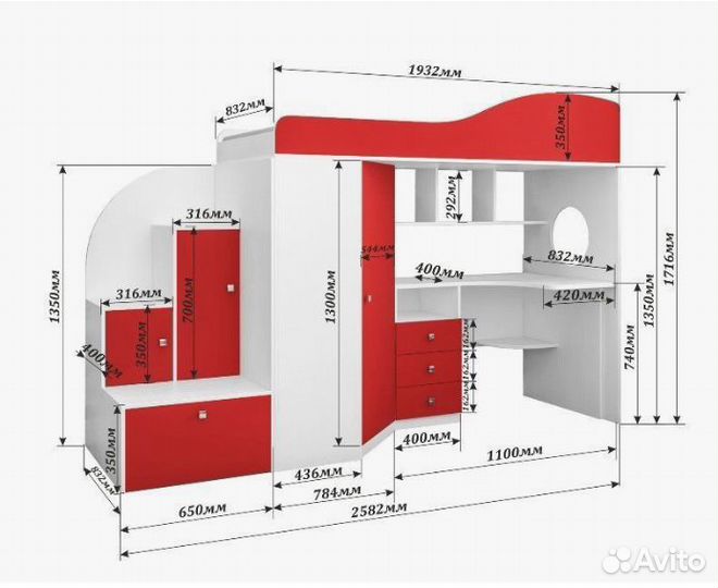 Школьный стол у окна для двоих. Замер