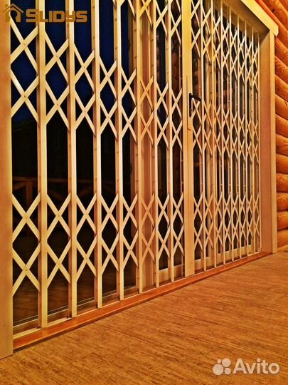 Решетка раздвижная металлическая Тип RR-4, ажурная