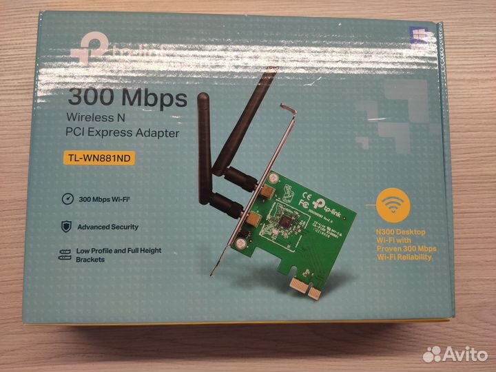 Wi-Fi адаптер Tp-link TL-WN881ND PCI Express