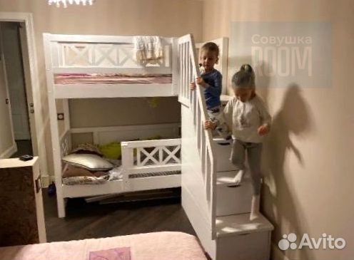 Детская кровать с ящиками