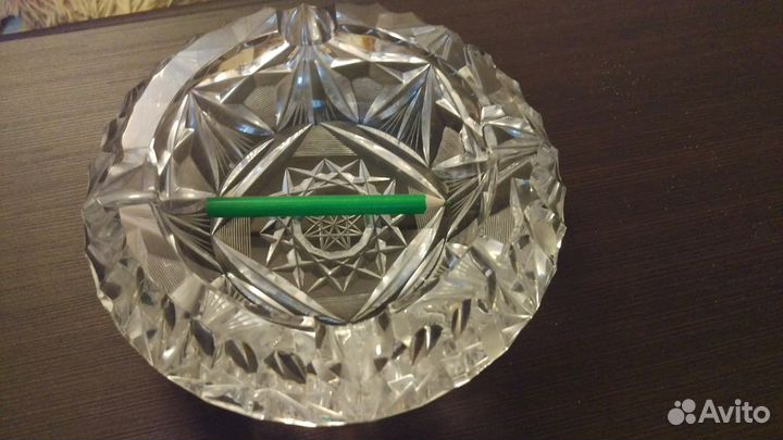Пепельница. Хрусталь. Вес 1.015 кг