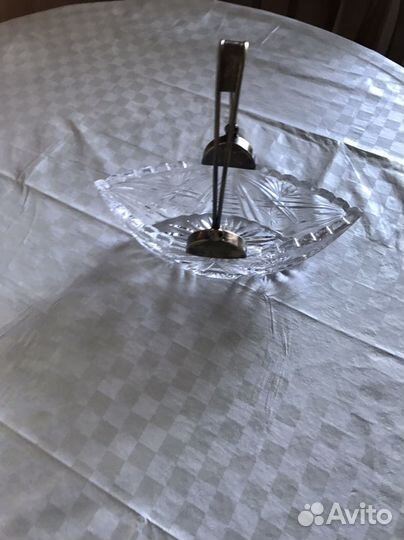 Ваза хрустальная, солонки