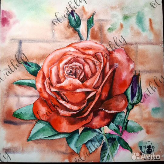 Картина акварелью 