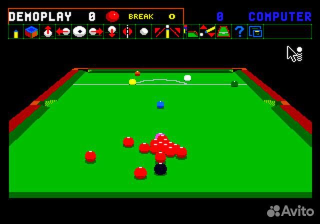 Jimmy White's Whirlwind Snooker Sega, английская в