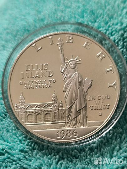 1 доллар США 1986года. 100 лет статуе Свободы