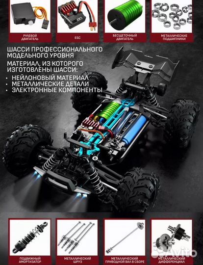 Машинка на пульте управления 75км/ч