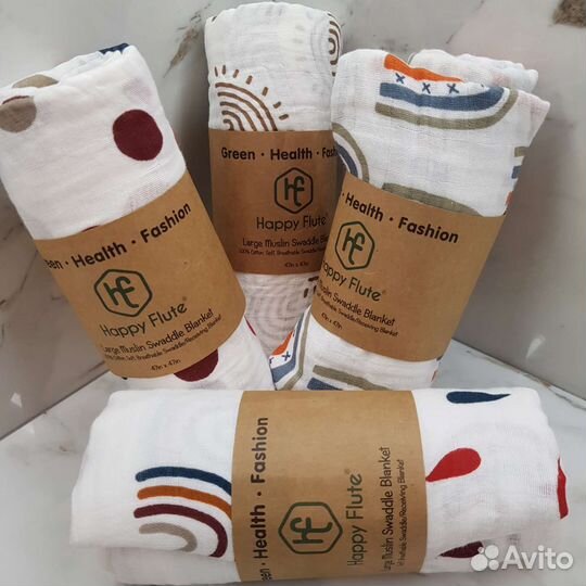 Муслиновые пеленки 120х110