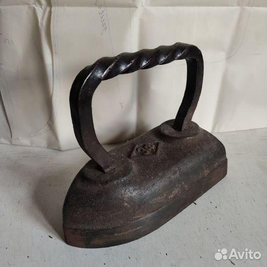 Старинный жаровой утюг - манжетник зф