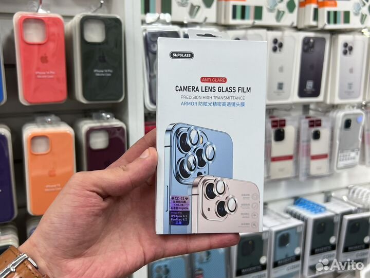 Защитные стекла камер iPhone (все модели)