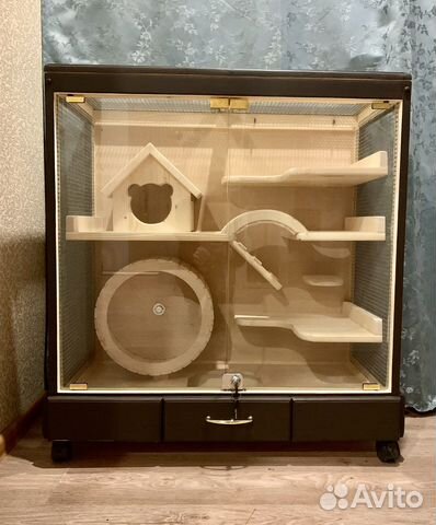 Клетка-витрина для шиншилл, дегу и др грызунов