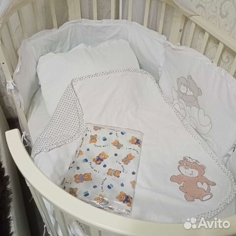 Комплект детского белья, бортики, одеяло-конверт