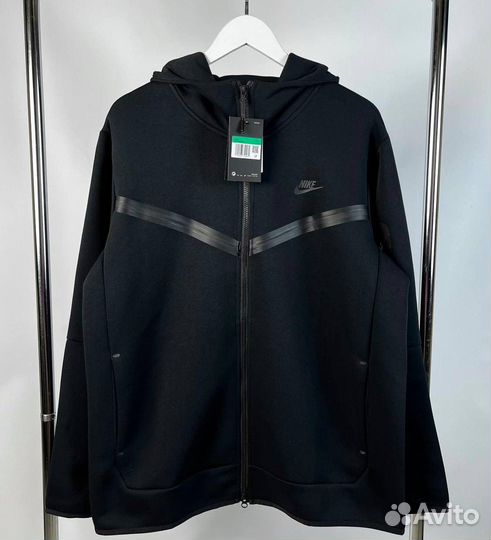 Зип худи Nike tech fleece черное