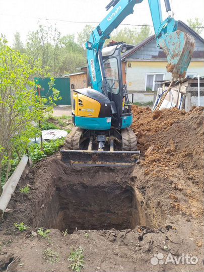 Услуги мини экскаватора ямобура