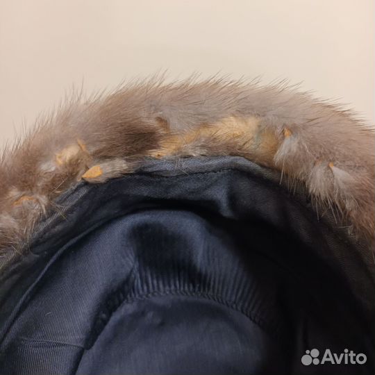 Шапка серая норка под ремонт или перешив