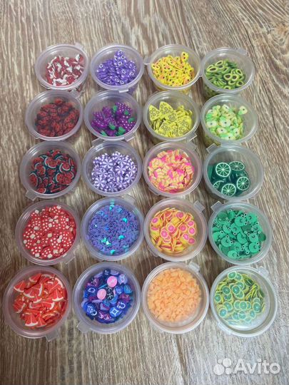 Набор фимо 20 шт, добавки для слаймов