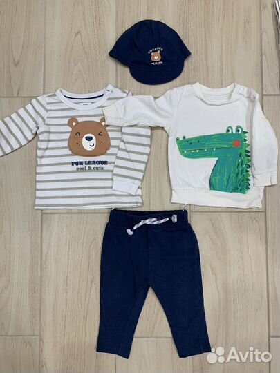 Одежда для мальчика пакетом hm 74 размер